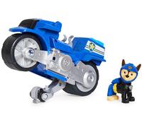 Paw Patrol - Pat Patrouille - Véhicule Figurine Chase Moto Pups - Moto Retro Friction Et Figurine À Collectionner - Pat Patrouille Jouet - Voiture Enfant - Jouet Enfant 3 Ans Et +