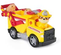 Paw Patrol - Pat Patrouille - Véhicule Figurine Ruben Fire Rescue Mission Pompiers - Voiture Figurine À Collectionner - 2 Projectiles - Pat Patrouille Jouet - Voiture Enfant - Jouet Enfant 3 Ans Et +