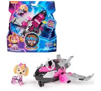 Paw Patrol - Pat Patrouille - Véhicule + Figurine Stella du Film - Voiture Figurine À Collectionner - Sons Lumières - Pat Patrouille Jouet - Voiture pour Enfant 3 Ans et +