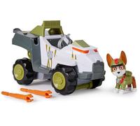 PAW Patrol - Pat Patrouille - Véhicule Figurine Tracker Jungle Pups - Voiture Figurine À Collectionner - Projectiles - Thème Jungle - Pat Patrouille Jouet - Voiture Enfant - Jouet Enfant 3 Ans Et +