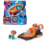 Paw Patrol - Pat Patrouille - Véhicule + Figurine Zuma du Film - Voiture Figurine À Collectionner - Sons Lumières - Pat Patrouille Jouet - Voiture pour Enfant 3 Ans et +