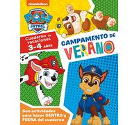 Paw Patrol | Patrulla Canina. Cuaderno de vacaciones . - Campamento de verano (3-4 años): Con actividades para hacer DENTRO y FUERA del cuaderno