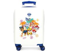 Paw Patrol Pawsome Vibes Valise de cabine blanche 33 x 50 x 20 cm rigide ABS fermeture à combinaison latérale 28,4 l 2 kg 4 roues doubles bagage main, blanc, Valise cabine