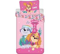Paw Patrol Pink Love Housse de couette 140×200cm, 70×90 cm microfibre