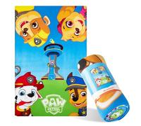 Paw Patrol Plaid Polaire Pat Patrouille, Couverture Enfant 100x150 cm, Couverture Polaire Enfant Garcon Fille