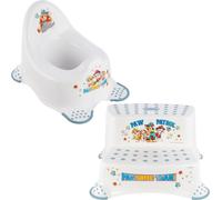 Paw Patrol Pot antidérapant Blanc Max 15kg + Paw Patrol Plateforme antidérapante Blanc Max 120kg