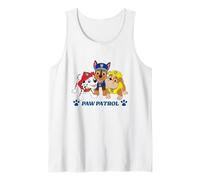 Paw Patrol Pups Group Shot and Paw Prints Débardeur