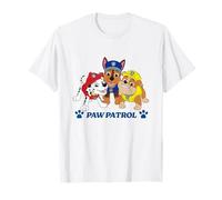Paw Patrol Pups Group Shot and Paw Prints T-Shirt
