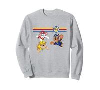 Paw Patrol Pups in Action Retro Multicolor Racing Stripes Sweatshirt
