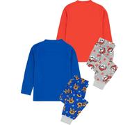 Paw Patrol - Pyjama avec pantalon long pour enfants (pack de 2) NS7162 (116) (Bleu/Rouge/Gris)