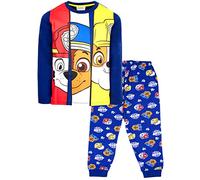 PAW PATROL - Pyjama pour enfant - Pyjama à manches longues rose avec design Skye - 100% coton pour la nuit - Produit officiel Paw Patrol, bleu marine, 4-5 ans