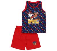 PAW Patrol Pyjama 'Ready Action' bleu / bleu foncé / jaune / rouge sang, Taille 122