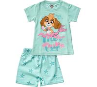 PAW Patrol Pyjama 'Skye' marron / menthe / rose ancienne, Taille 104