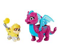 PAW PATROL, Rescue Knights Rubble and Dragon Blizzie Jeu de Figurines pour Enfants à partir de 3 Ans