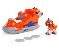 Paw Patrol Rescue Knights - Véhicule plus figurine chevalier zuma - Rejoins Pat' Patrouille Mission Chevalier avec Zuma et Véhicule Pat' Patrouille Dragon Lance-Projectile - Jouet Enfant 3 Ans +