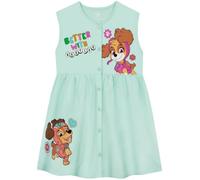 Paw Patrol Robe Fille Skye, Skye Et Liberty Robe Enfant Fille Douce Coton, Vert 4-5 Ans