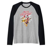 Paw Patrol Rubble Marshall Chase Merry Christmas Manche Raglan