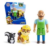 Paw Patrol Lot de figurines Rubble et Mr. Porter avec figurine de mouffette 3 ans+