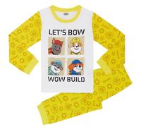 Paw Patrol - Rubble - Unisexe Ensemble de Pyjama à Manches Longues - 100% Coton - 4-5 Ans: 110cm