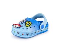 Paw Patrol Sabots Boys | Chaussures Enfant à Enfiler avec Breloques Chiot Bleues | Sandales Chase Marshall Rubble pour l'intérieur et l'extérieur avec Bride Ajustable