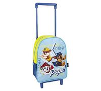Paw Patrol Sac à Dos à roulettes pour Garçons, Sac D'école Chase Marshall et Rubble Design, Sac à Dos de Voyage, Cadeau pour Enfants