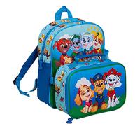 PAW PATROL Sac à dos avec sac à déjeuner pour enfants, sac à dos isotherme assorti, bleu, Taille unique, Sac à dos