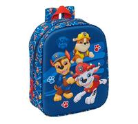 PAW PATROL - Sac à dos de crèche 3D, nettoyage facile, idéal pour les enfants de différents âges, confortable et polyvalent, qualité et résistance, 22 x 10 x 27 cm