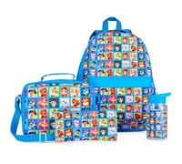 Paw Patrol Sac à Dos Enfant 4 Pièces Gourde d'eau Trousse Scolaire Sac Isotherme Repas Marshall Chase Cartable Fille Garçon