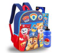 Paw Patrol Sac à dos pour garçons avec sac à dos de 40,6 cm, bouteille d'eau, autocollants, plus de cartable