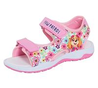 Paw Patrol Sandales Skye pour fille - Sangles réglables et faciles à attacher, Motif fleurs Rose, 27 EU