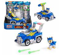Paw Patrol sélection de véhicules Rescue Knights Deluxe Cars avec figurines de jeu, figurine : Chase