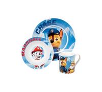 Paw Patrol Service de petit-déjeuner pour enfant 3 pièces assiette, bol et tasse en porcelaine