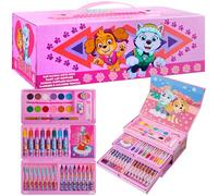 Paw Patrol Set de Coloriage Pat Patrouille - Coffret Peinture et Coloriage Enfant (Rose)