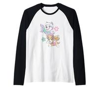 Paw Patrol Skye And Everest Pastel Floral Duo Manche Raglan