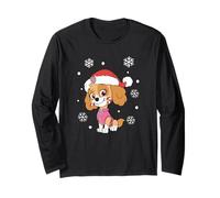 Paw Patrol Skye Christmas Hat and Candy Cane Manche Longue