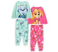 Paw Patrol Skye & Everest Ensemble de Pyjama pour Filles Pack de 2 | Haut à Manches Longues et Bas de Pyjama à Jambe Longue Rose et Gris pour Enfants | Vêtements de Nuit à imprimé