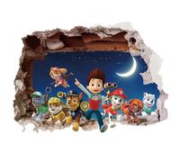 Paw Patrol Sticker Mural 3D Chambre,Pat Patrouille Autocollants Muraux,Pat Patrouille Chambre Enfant,Décoration Chambre Enfant-B2