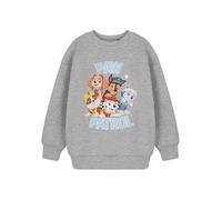 Paw Patrol Sweat-Shirt Gris College Unisex Kids | Personnages de Chase Marshall Rubble Skye | Pull à Capuche pour Enfants avec Logo Officiel