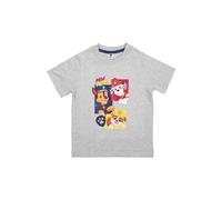 Paw Patrol - T-shirt à manches courtes pour garçon - Chase, Marshall & Rubble - Gris, gris, 122-128