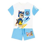 Paw Patrol T Shirt Garcon Et Shorts | Chase T Shirt Enfant Garcon | Ete Vetement Enfant | Bleu 4-5 ans