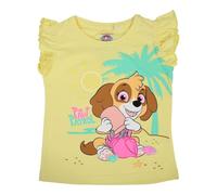 Paw Patrol, T Shirt, Garçon, Fille, (4 à 10 Ans), Polo, Débardeur, Chemise, Imprimé, Vêtements, Unisexe, Enfants, Sport, Respirant, Modèle Paw 52023029 S1-6A, Jaune