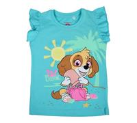 Paw Patrol, T Shirt, Garçon, Fille, (4 à 10 Ans), Polo, Débardeur, Chemise, Imprimé, Vêtements, Unisexe, Enfants, Sport, Respirant, Modèle Paw 52023029 S2-6A, Bleu