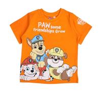 Paw Patrol, T Shirt, Garçon, Fille, (4 à 10 Ans), Polo, Débardeur, Chemise, Imprimé, Vêtements, Unisexe, Enfants, Sport, Respirant, Modèle Paw 52023019 S1-8A, Orange
