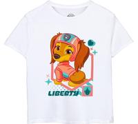 Paw Patrol - T-shirt "Liberty" pour fille NS8388 (128) (Blanc)