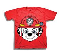 Paw Patrol T-shirt unisexe pour enfant Marshall Big Face, Rouge, 2 ans