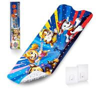 PAW Patrol Tapis de bain antidérapant pour enfants - Tapis de bain anti-moisissure, antibactérien, avec ventouses, crochets de suspension et trous de drainage, 100 x 40 cm