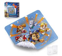 PAW Patrol Tapis de douche antidérapant pour enfants - Tapis de douche anti-moisissure, antibactérien, avec ventouses, crochets de suspension et trous de drainage, 53 x 53 cm