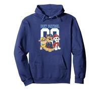 Paw Patrol Team Paw Collegiate Sweat à Capuche, Unisexe pour Adultes, Bleu Marine, XL