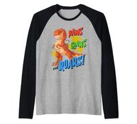 Paw Patrol: The Dino Movie Paws Claws and Roars Manche Raglan