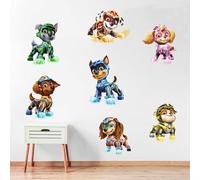PAW Patrol : The Mighty Movie - Ensemble d'autocollants muraux avec personnages de la Pat' Patrouille (60cm largeur x 30cm hauteur)